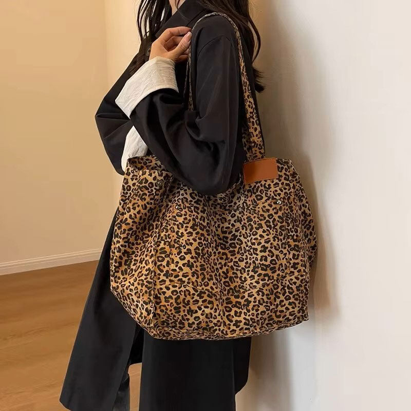 Sac Cabas Léopard Transformable