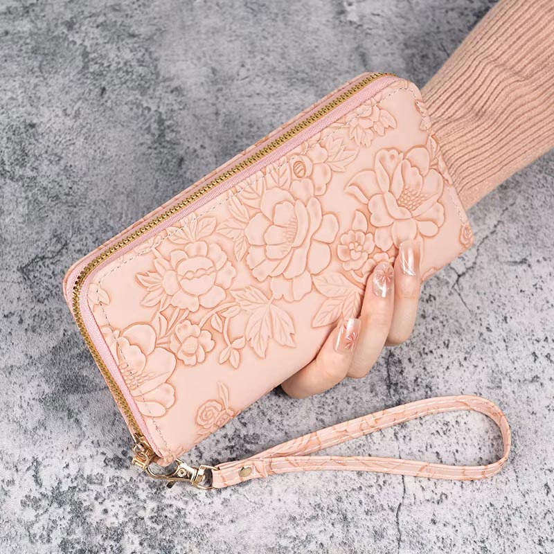 Portefeuille Andria Floral Zippé