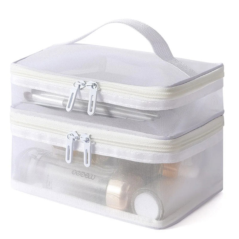 Trousse Amalfi Double Compartiment Transparent