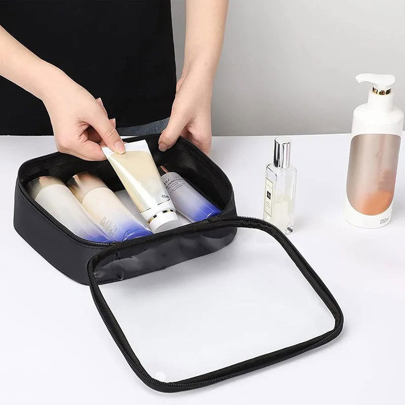 Trousse Voyage Compacte Transparent Double Zip