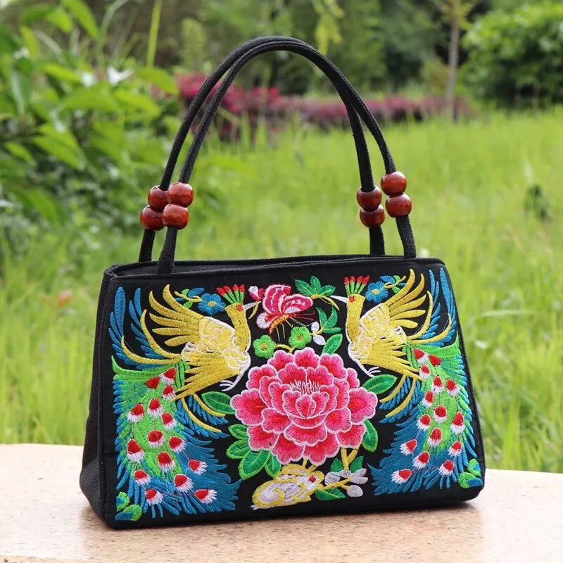 Sac Ricamato Phénix – Broderie Artisanale Bohème