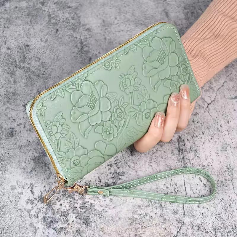 Portefeuille Andria Floral Zippé