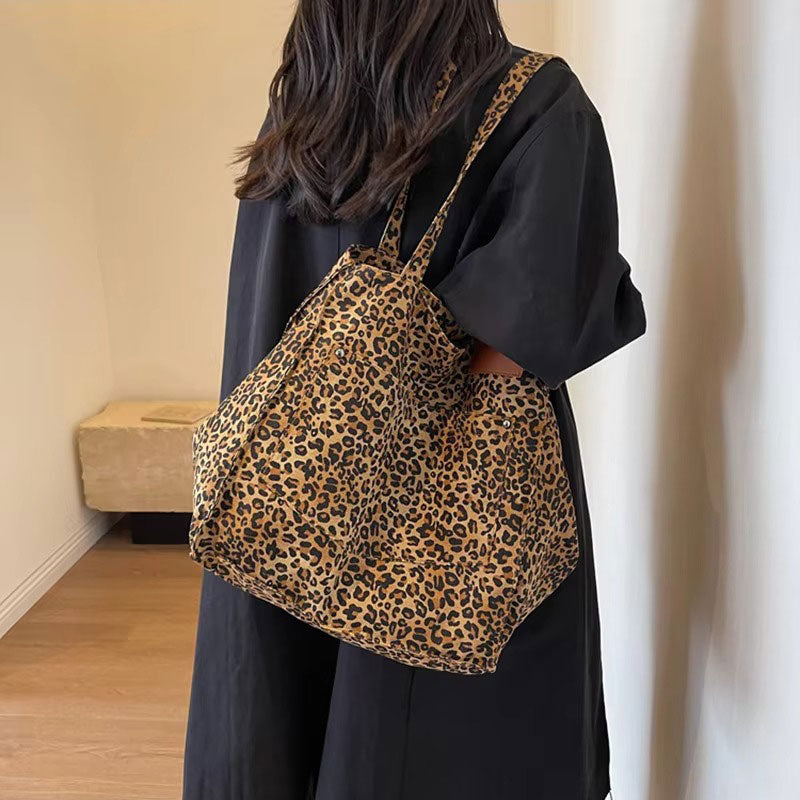 Sac Cabas Léopard Transformable