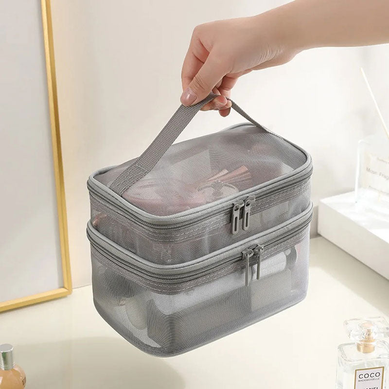 Trousse Amalfi Double Compartiment Transparent