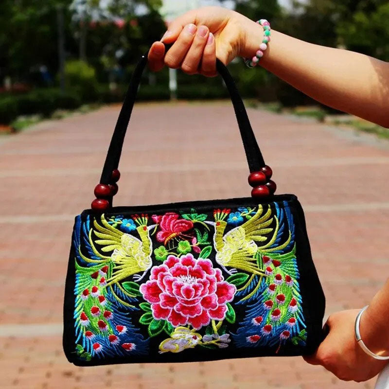 Sac Ricamato Phénix – Broderie Artisanale Bohème