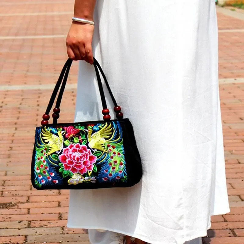 Sac Ricamato Phénix – Broderie Artisanale Bohème