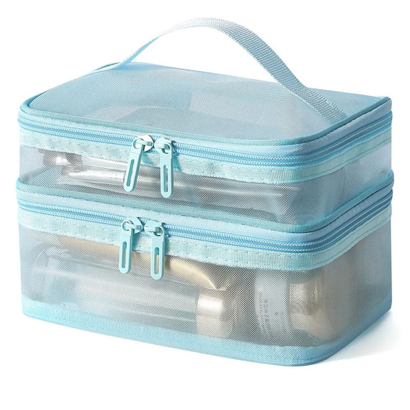 Trousse Amalfi Double Compartiment Transparent