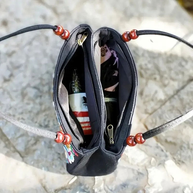 Sac Ricamato Phénix – Broderie Artisanale Bohème