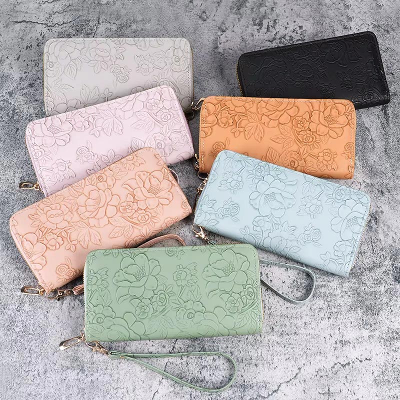 Portefeuille Andria Floral Zippé