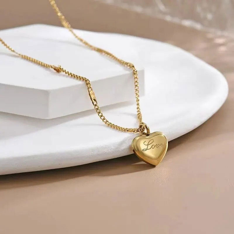 Collier Cœur Doré Love