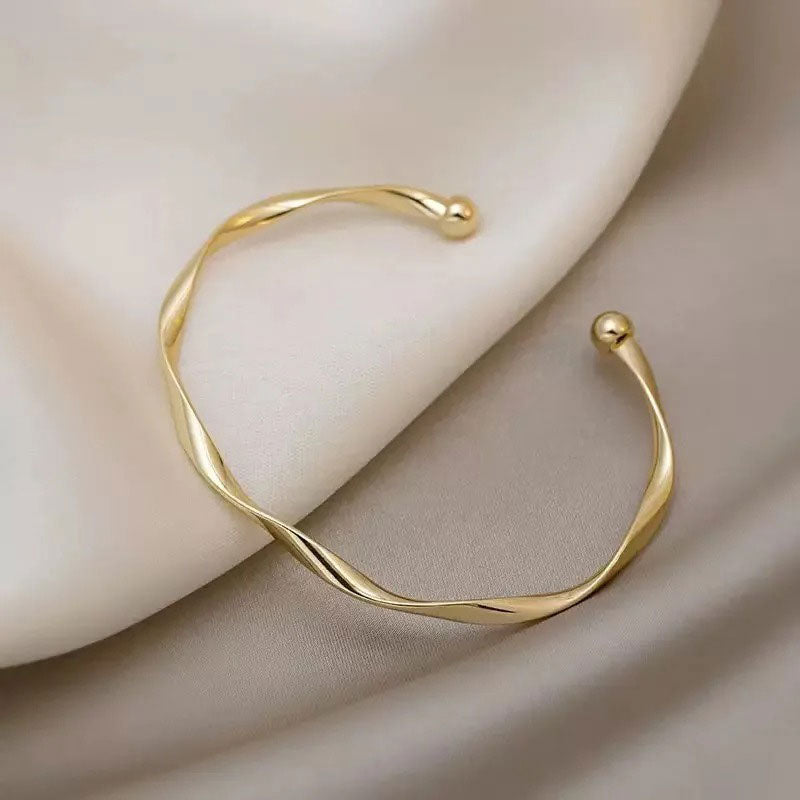 Bracelet Torsadé Doré