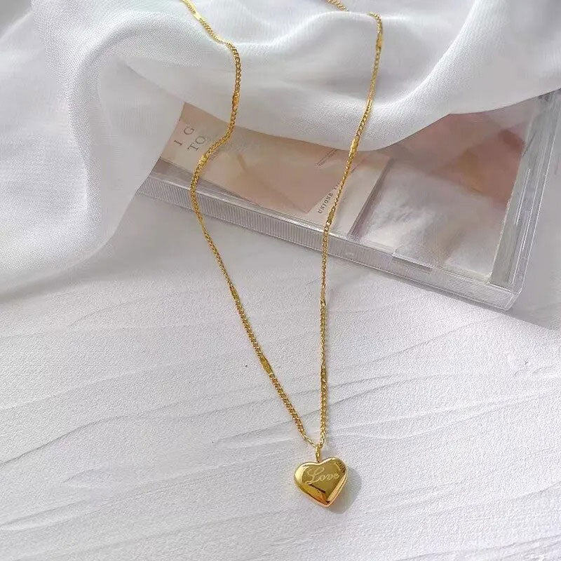 Collier Cœur Doré Love