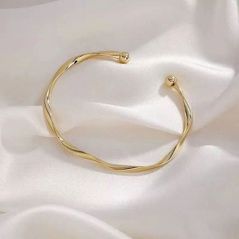 Bracelet Torsadé Doré