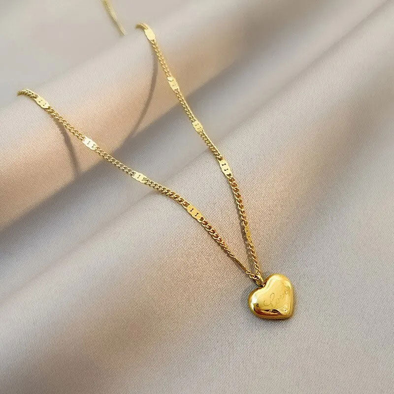 Collier Cœur Doré Love