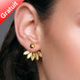 Boucles d’Oreilles Feuilles Dorées