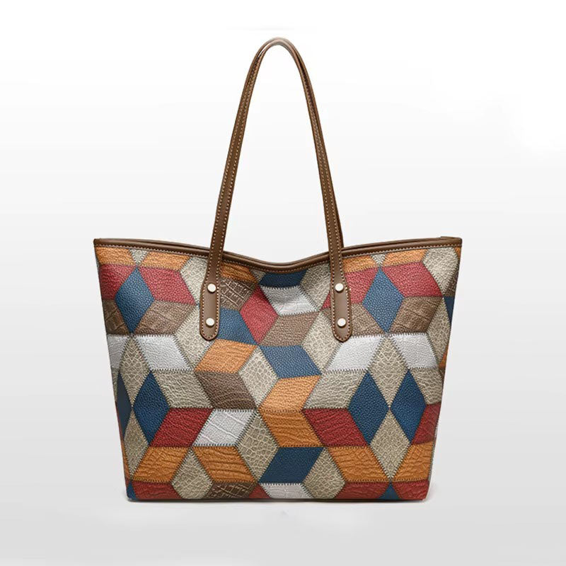 Sac Colorato Cubico – Cabas Graphique Multicolore