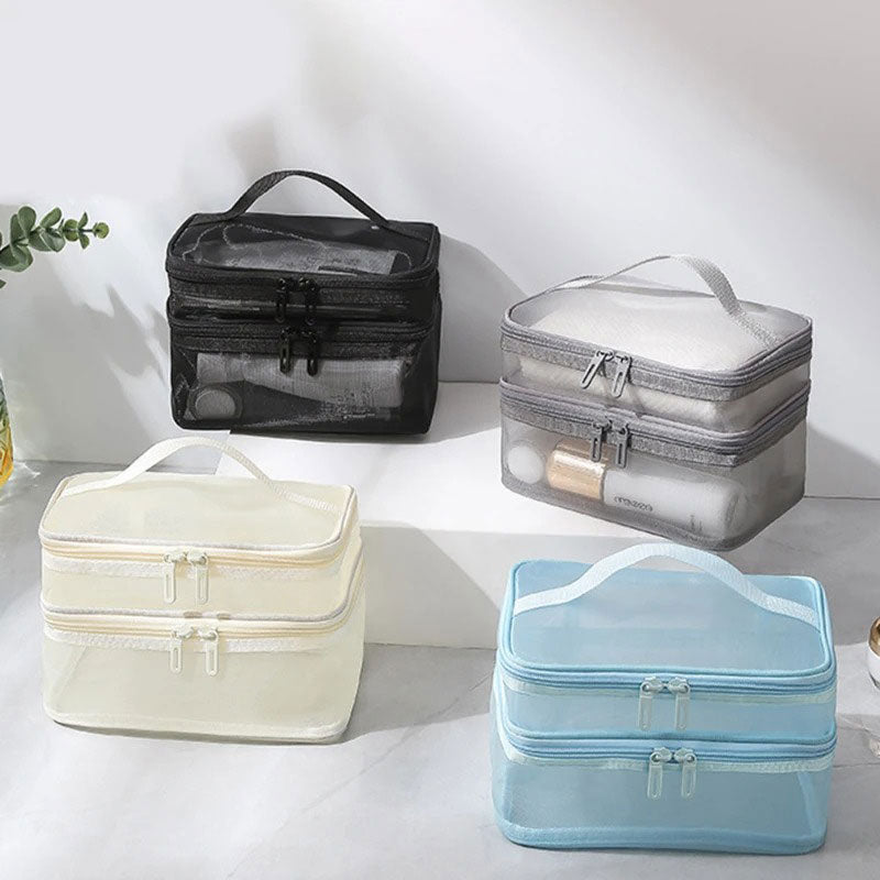 Trousse Amalfi Double Compartiment Transparent