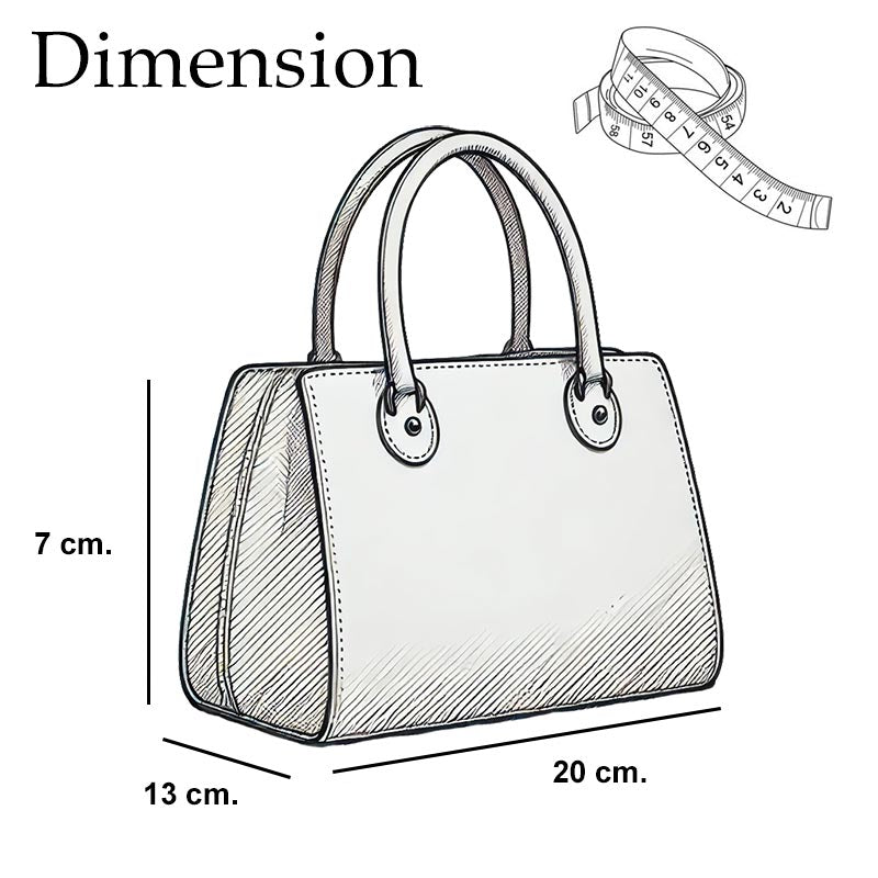 Sac Bandoulière Trapézia Brillant